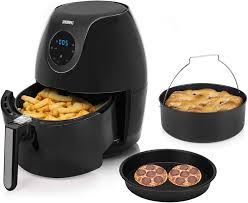 Freidora Digital XXL de Aire Caliente con Sartén para Pizza